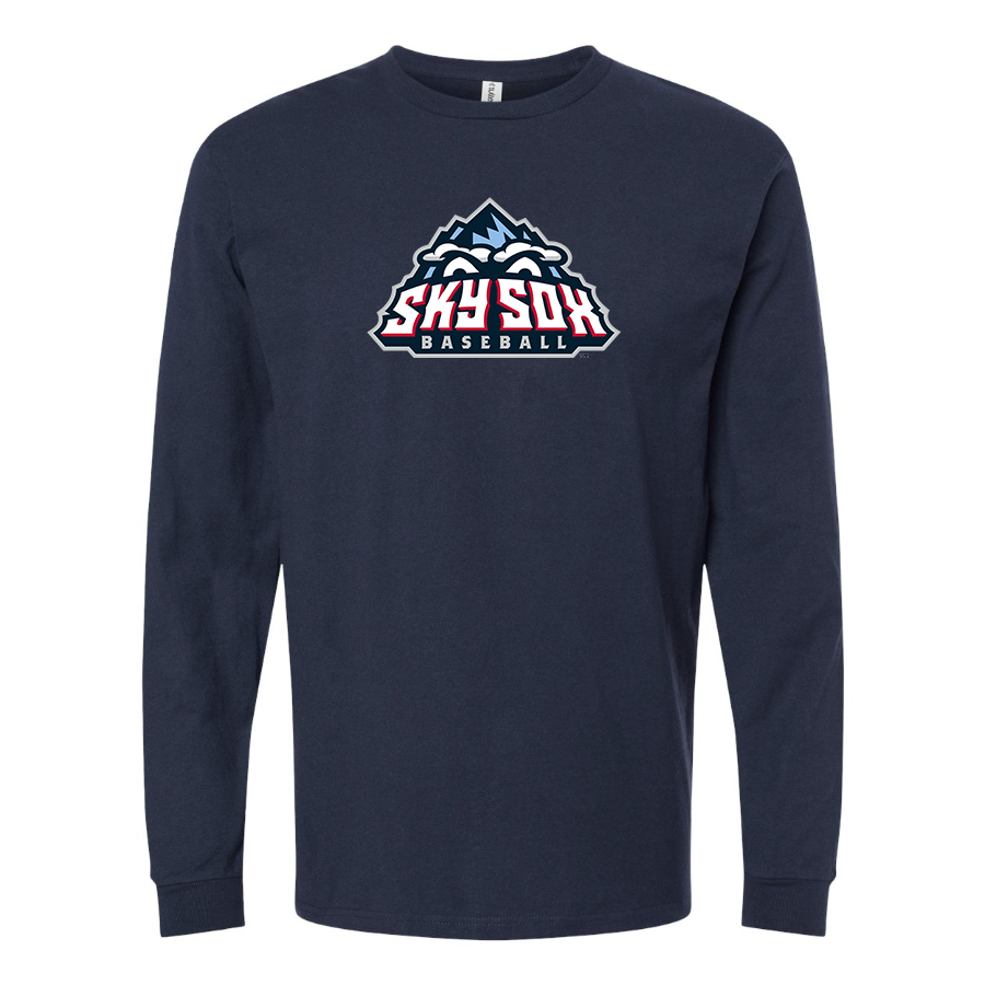 Men's Colorado Springs Sky Sox  Logo Cotton Long Sleeve T-Shirt