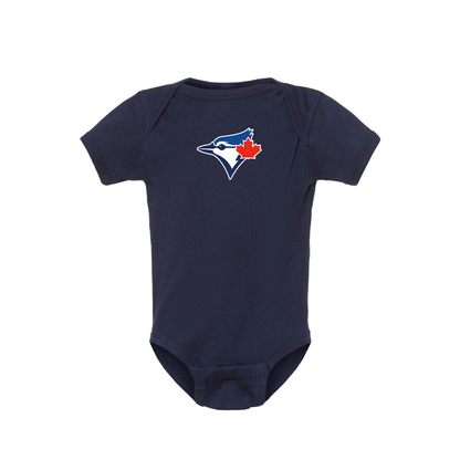 Bluefield Blue Jays Logo Baby Romper Onesie