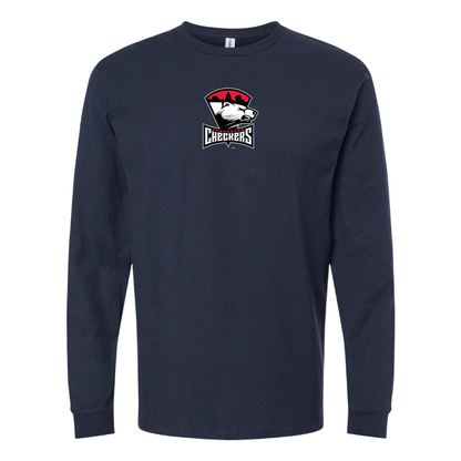 Youth Charlotte Checkers Logo Cotton Long Sleeve T-Shirt