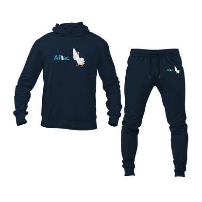 Men's Aflac Logo and Duck Hoodie Joggers Set