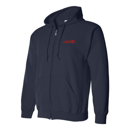 Men's Gorillaz Logo Zipper Hoodie