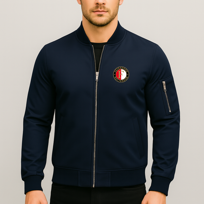 Men's Feyenoord FC Lightweight Bomber Jacket - Navy
