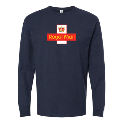 Men's  Royal Mail    Logo Cotton Long Sleeve T-Shirt