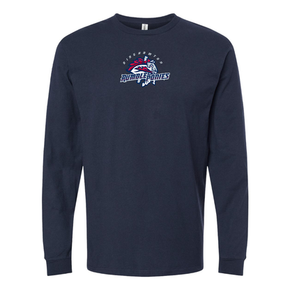 Youth Binghamton Rumble Ponies Logo Cotton Long Sleeve T-Shirt