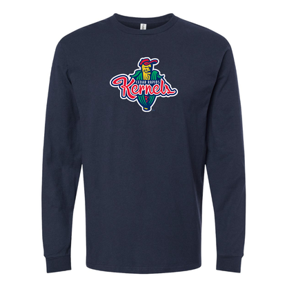 Men's Cedar Rapids Kernels Logo Cotton Long Sleeve T-Shirt