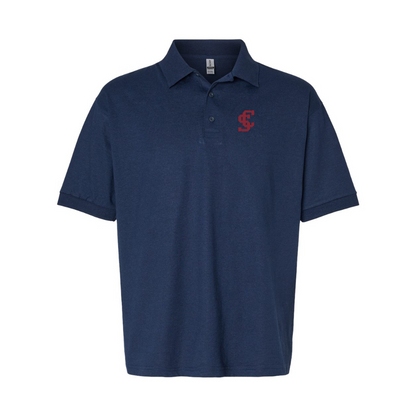 Men's Santa Clara Broncos Logo Gildan Dry Blend Jersey Polo