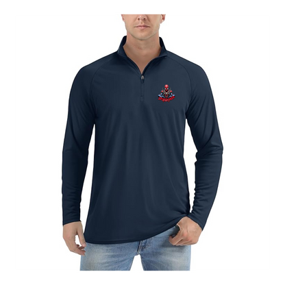 Men's Spider-Man 2025  Lightweight Quarter-Zip Athletic Shirt Long Sleeve Performance Wear