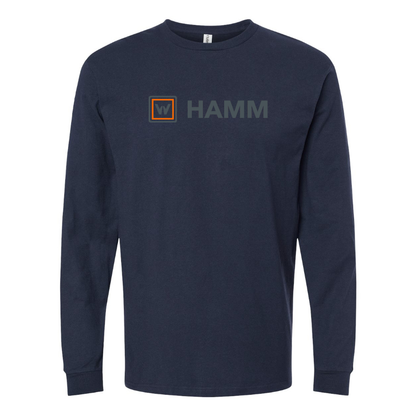 Men's Hamm Logo Cotton Long Sleeve T-Shirt