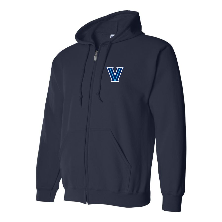 Men's Villanova Wildcats Logo  Zipper Hoodie