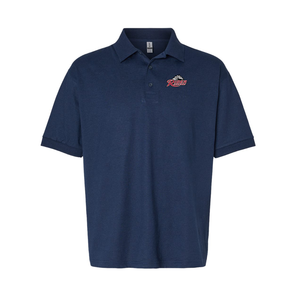 Men's Rider Broncs Logo Gildan Dry Blend Jersey Polo