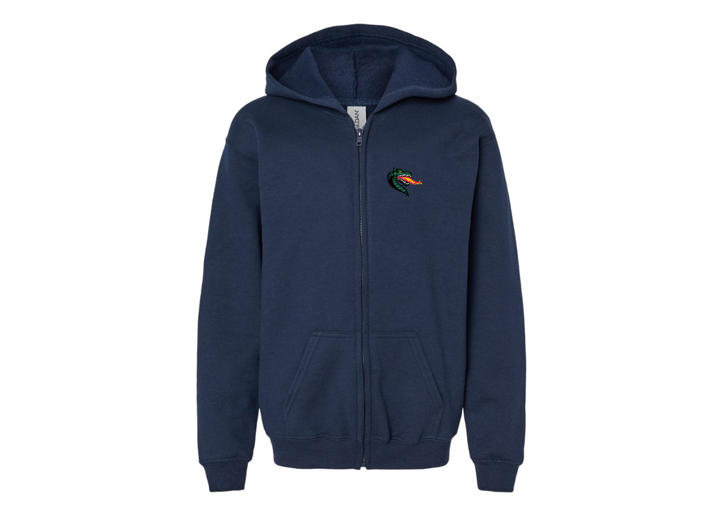 Gildan Heavy Blend Youth UAB Blazers Full Zip Hooded Sweatshirt