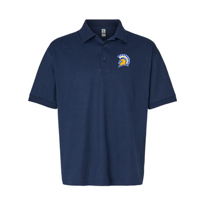 Men's San Jose State Spartans Logo Gildan Dry Blend Jersey Polo
