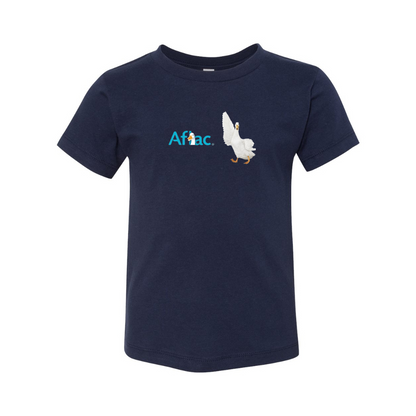 Aflac Logo and Duck BELLA  CANVAS Toddler Jersey Tee