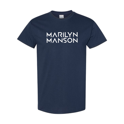 Men's Marilyn Manson Logo Cotton T-Shirt