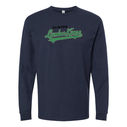 Men's Clinton LumberKings  Logo Cotton Long Sleeve T-Shirt