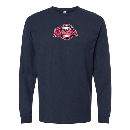 Men's Birmingham Barons Logo Long Sleeve T-Shirt