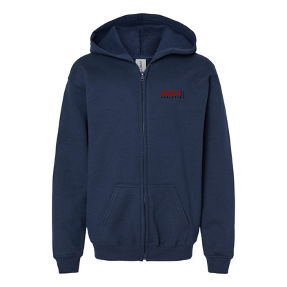 Gildan Heavy Blend Youth Seattle Redhawks Logo Full Zip Hooded Sweatshirt