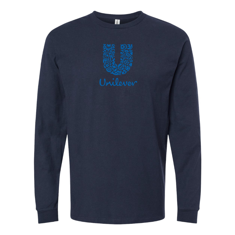 Men's Unilever Logo  Cotton Long Sleeve T-Shirt
