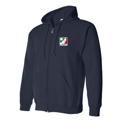 Men's  Italian Baseball League Logo Zipper Hoodie