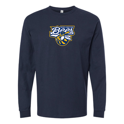 Youth Burlington Bees   Logo Long sleeves