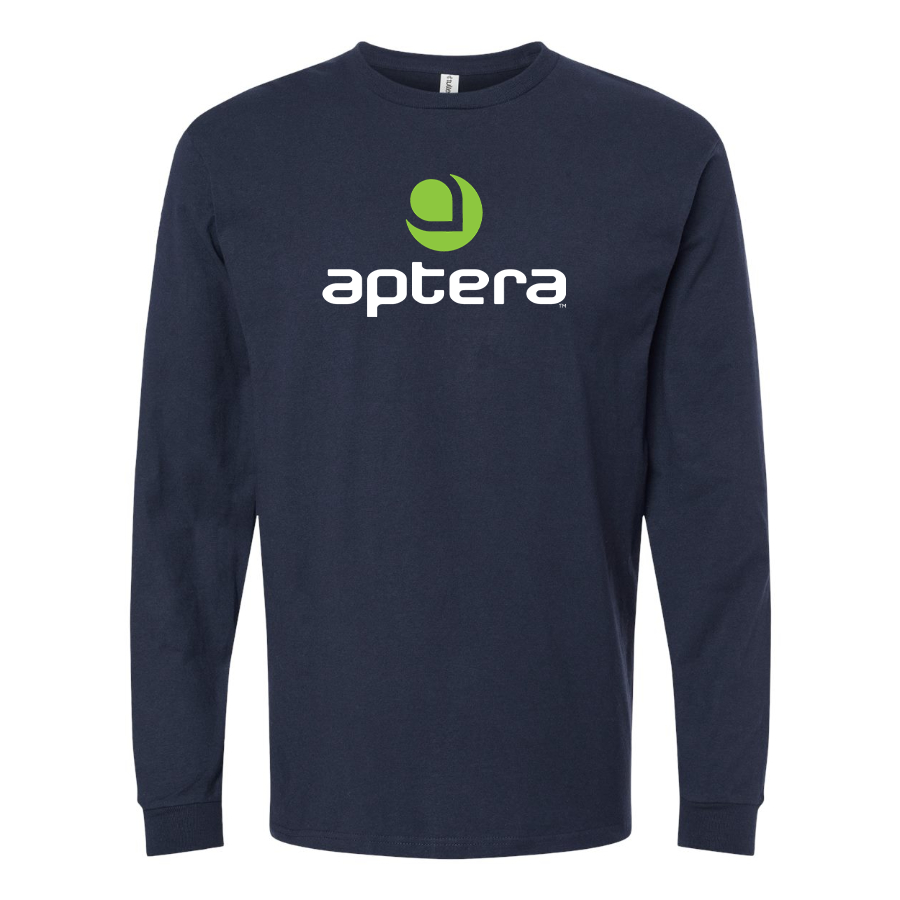 Men's  Aptera Motors Logo Cotton Long Sleeve T-Shirt