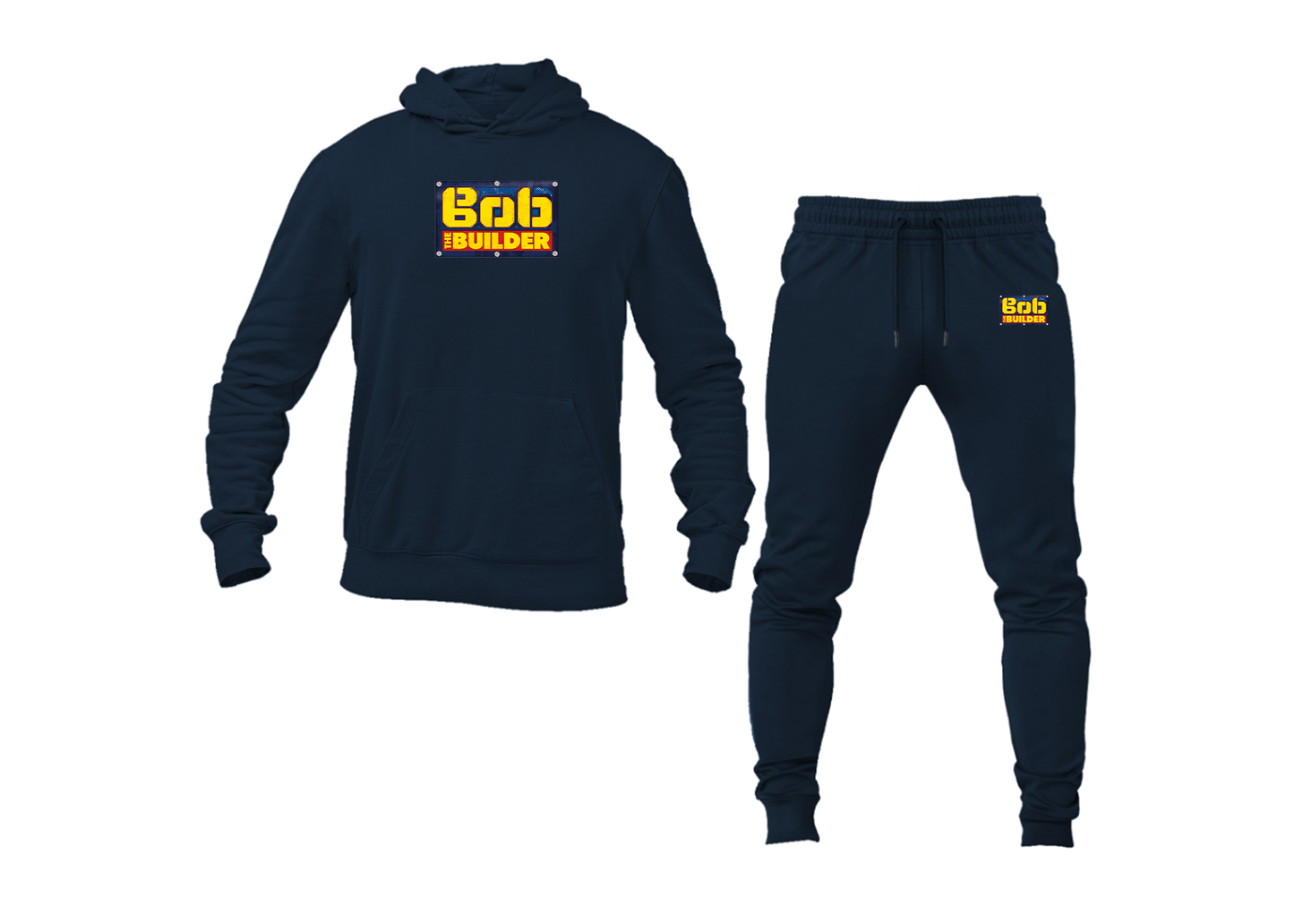 Men's Bob the Builder Logo Hoodie Joggers Set