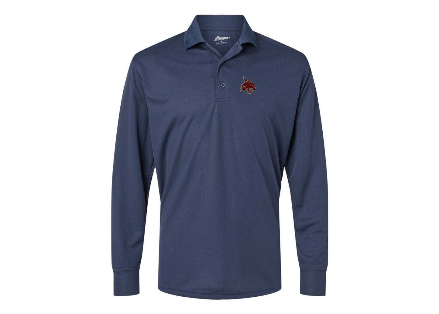 Men's Texas State Bobcats Paragon Prescott Long Sleeve Polo