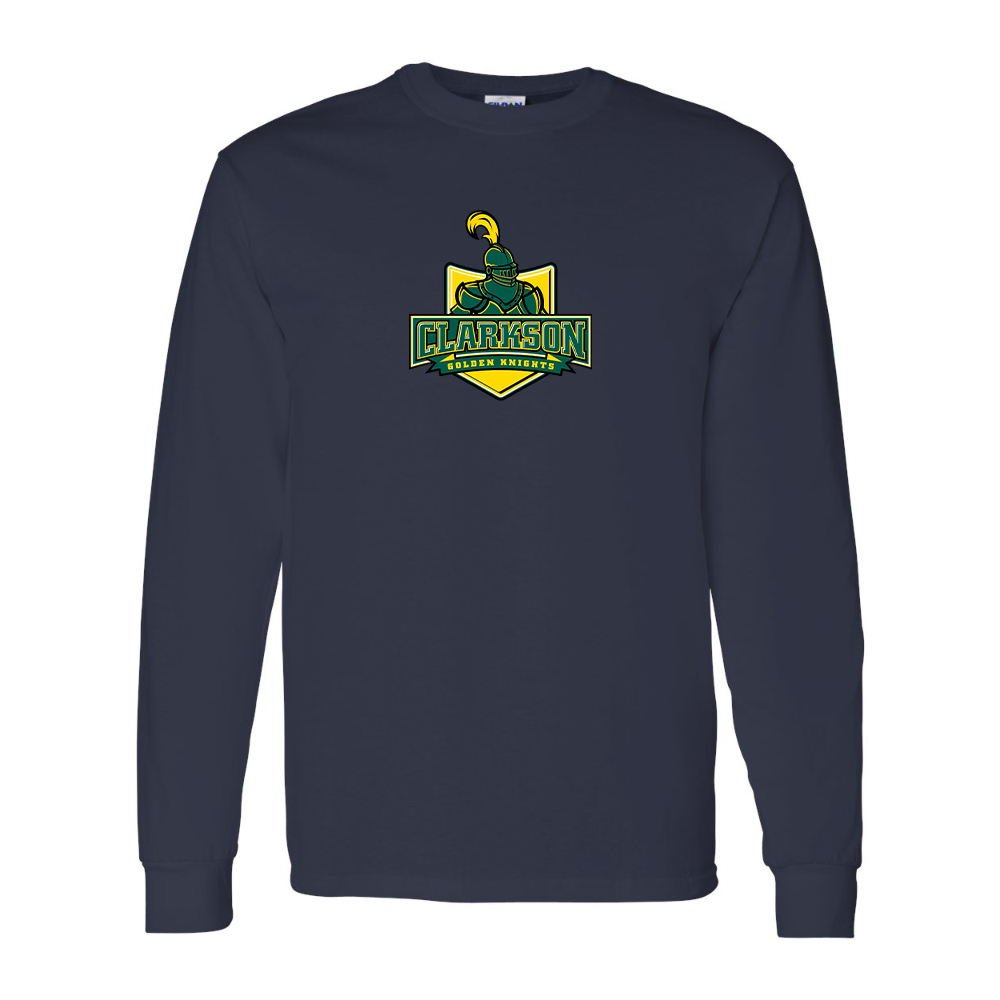 Men's Clarkson Golden Knights Gildan Heavy Cotton Long Sleeve T-Shirt