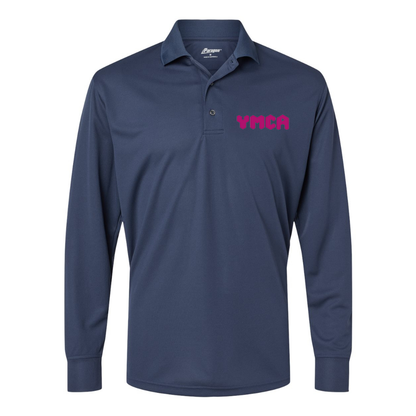 Men's   YMCA Mauve   Paragon Prescott Long Sleeve Polo