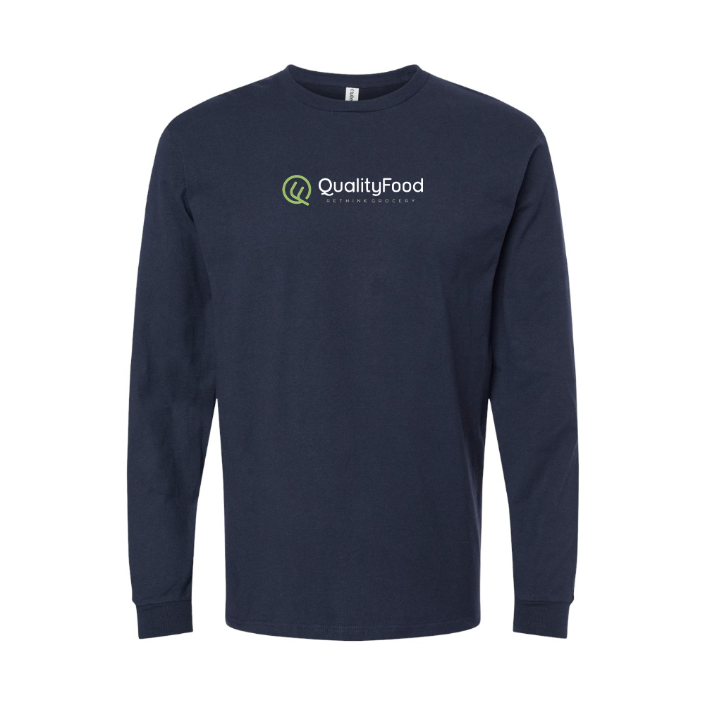 Youth Quality Food Logo Cotton Long Sleeve T-Shirt