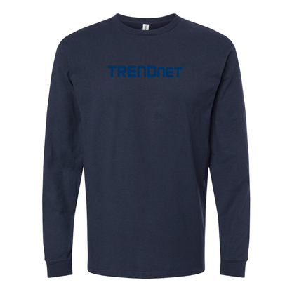 Men's TRENDnet Logo Cotton Long Sleeve T-Shirt