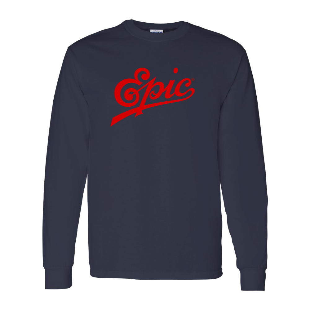 Men's Epic Records  Gildan Heavy Cotton Long Sleeve T-Shirt