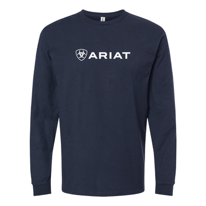 Men's Ariat Logo Cotton Long Sleeve T-Shirt
