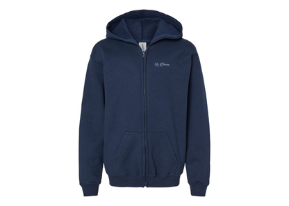 Gildan Heavy Blend Youth La Tamise Logo Full Zip Hooded Sweatshirt