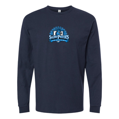 Youth Saint Peters Peacocks Logo Cotton Long Sleeve T-Shirt