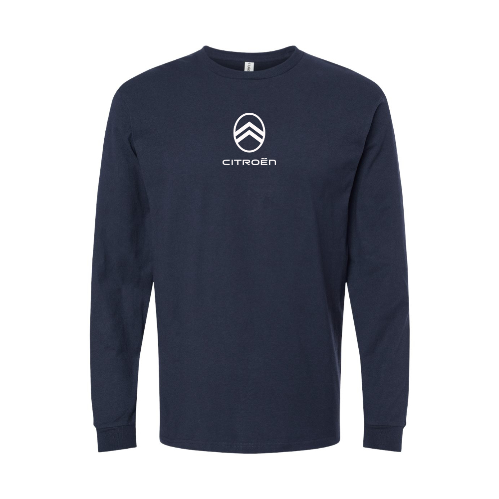 Youth Citroen Logo Cotton Long Sleeve T-Shirt