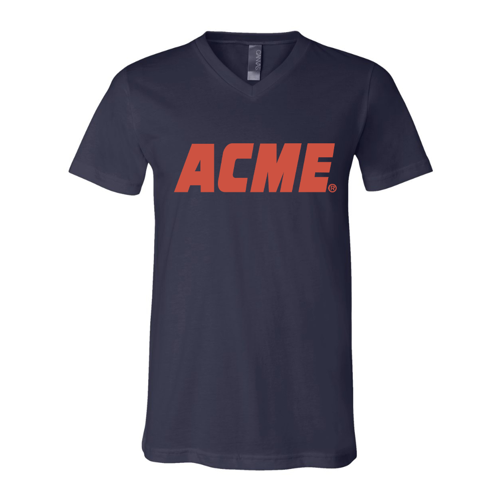 ACME Logo BELLA  CANVAS - Jersey V-Neck T-Shirt