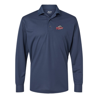 Men's Rider Broncs Logo Paragon Prescott Long Sleeve Polo