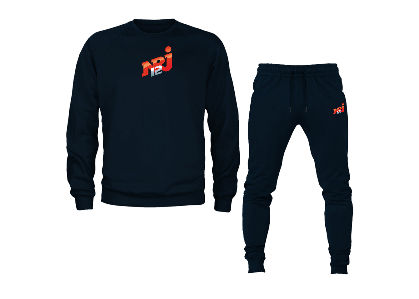 Men's NRJ 12 Logo Crewneck Sweatshirt Joggers Suit