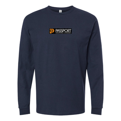 Men's Passport  Logo Cotton Long Sleeve T-Shirt
