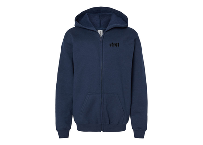 Gildan Heavy Blend Youth Underworld Full Zip Hooded Sweatshirt