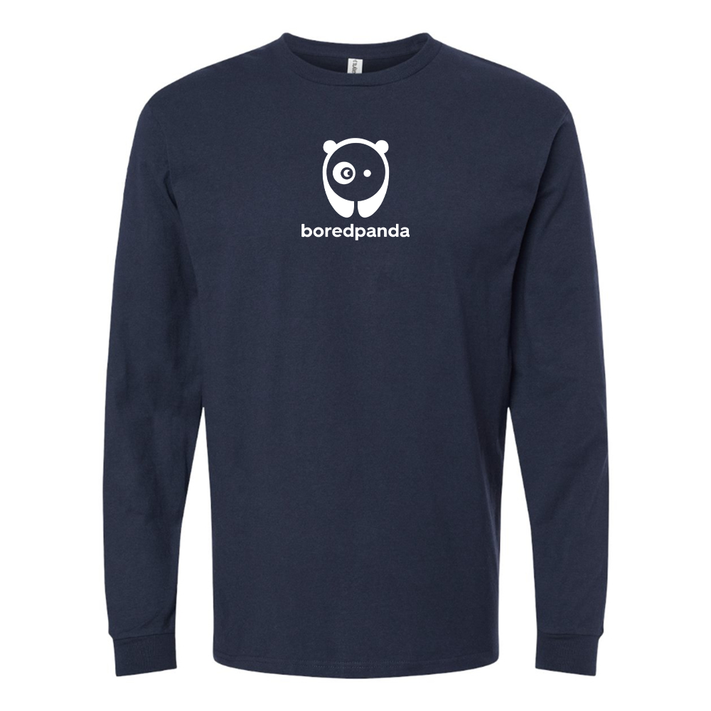 Men's Bored Panda Logo Long Sleeve T-Shirt