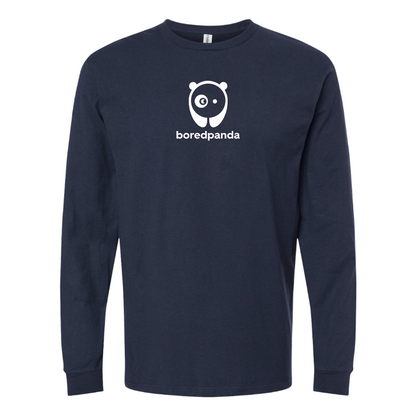 Men's Bored Panda Logo Long Sleeve T-Shirt