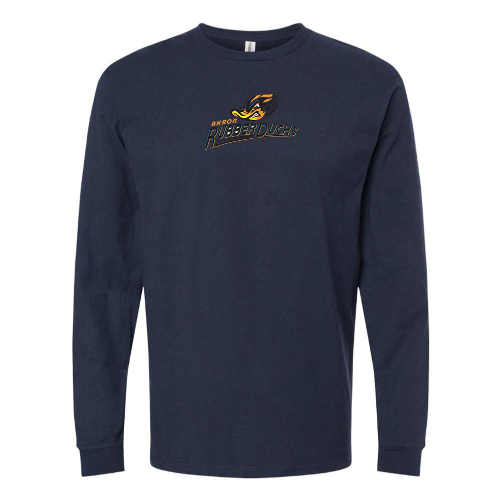 Youth Akron RubberDucks Logo Cotton Long Sleeve T-Shirt
