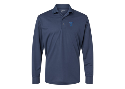 Men's Yale Bulldogs Paragon Prescott Long Sleeve Polo
