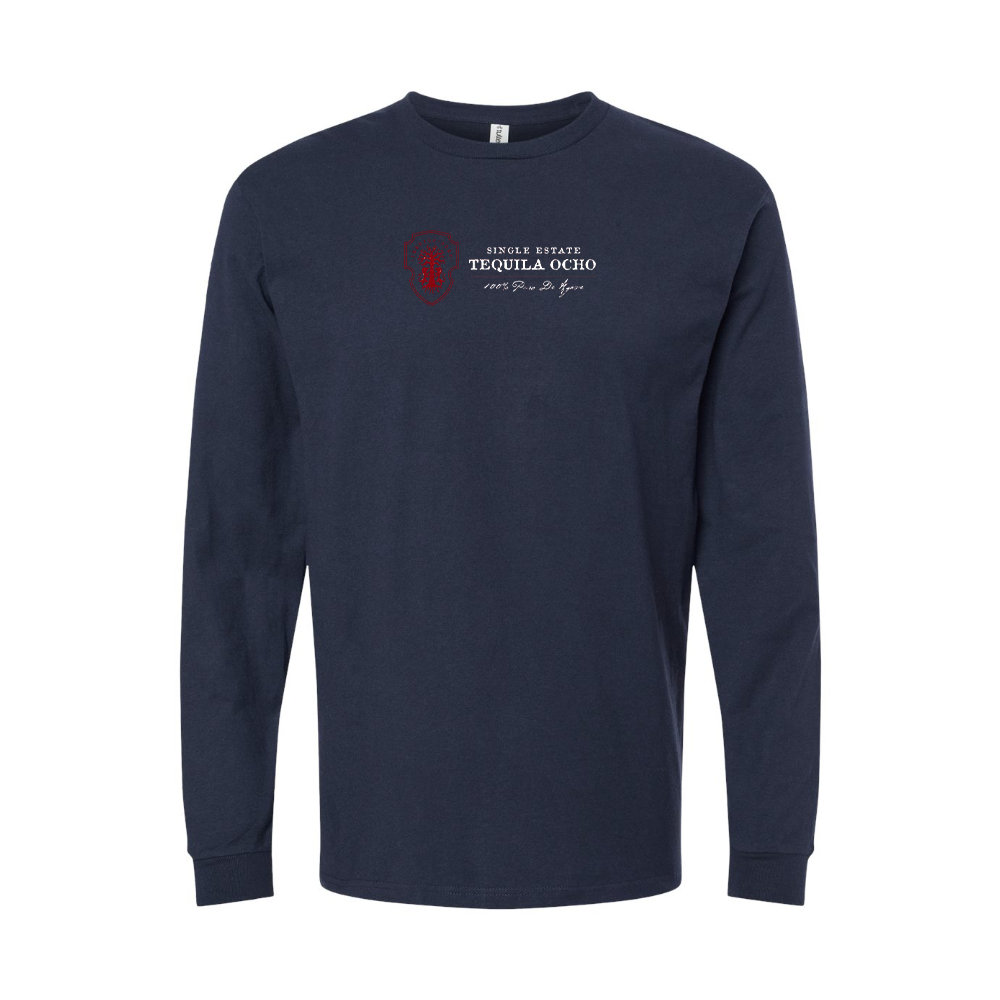 Youth Tequila Ocho Logo Cotton Long Sleeve T-Shirt