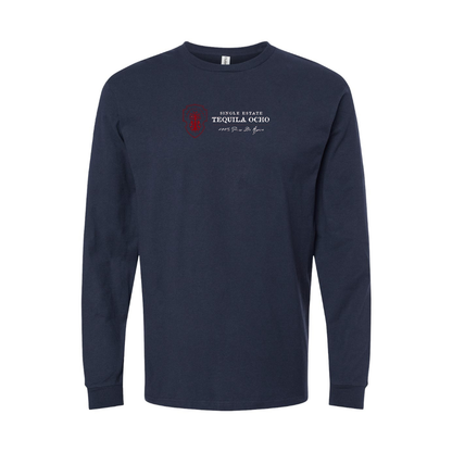 Youth Tequila Ocho Logo Cotton Long Sleeve T-Shirt