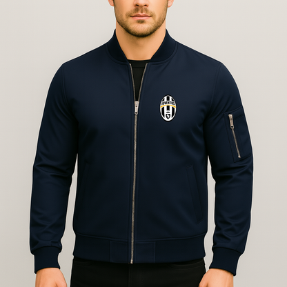 Men's Juventus Football Club Classic Lightweight Bomber Jacket - Navy