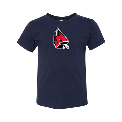 Ball State Cardinals BELLA  CANVAS Toddler Jersey Tee