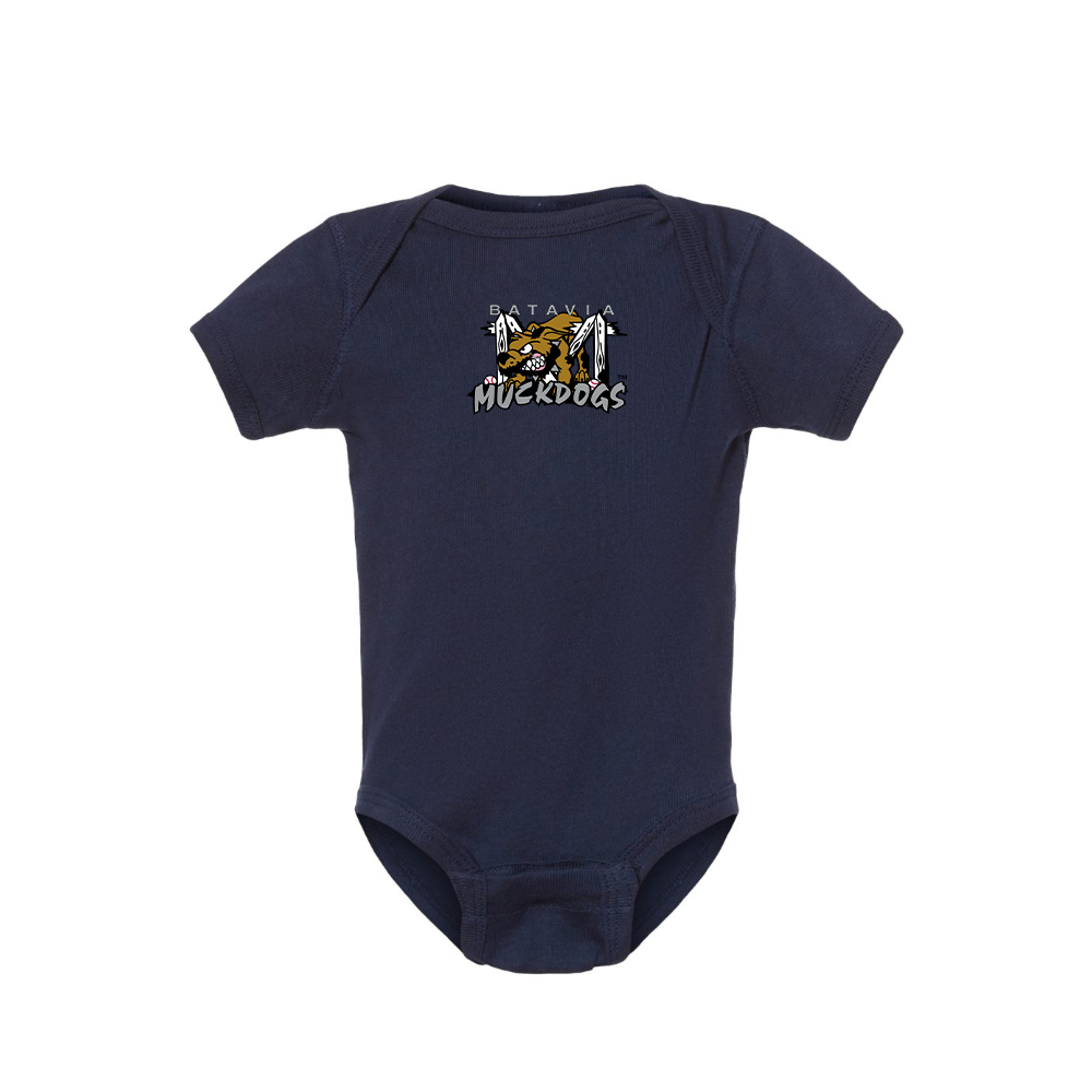 Batavia  Muckdogs Logo Baby Romper Onesie